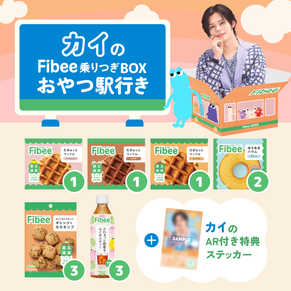 腸特急カイの Fibee乗りつぎBOX おやつ駅行き