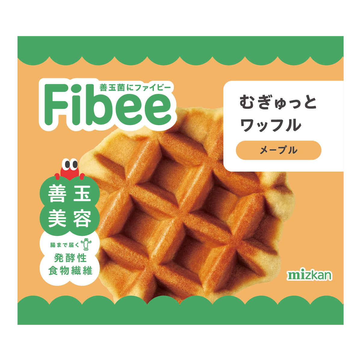 Fibee むぎゅっとワッフル メープル｜mizkan(ミツカン)公式通販