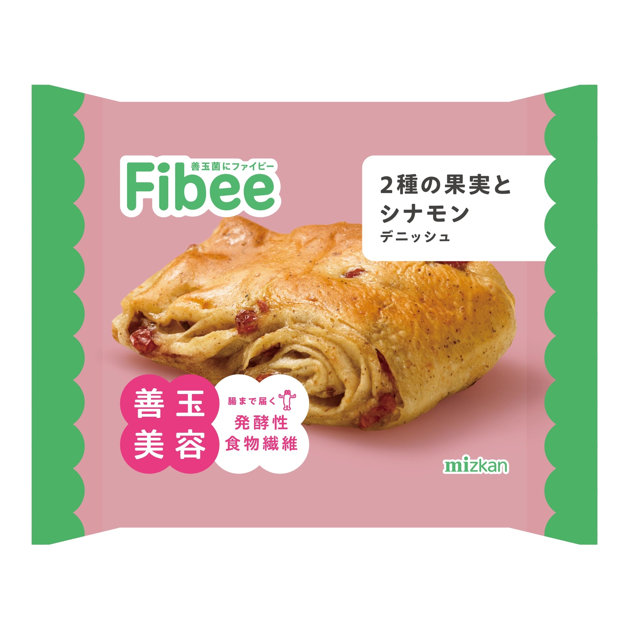 Fibeeブレッド 2種の果実とシナモン デニッシュ