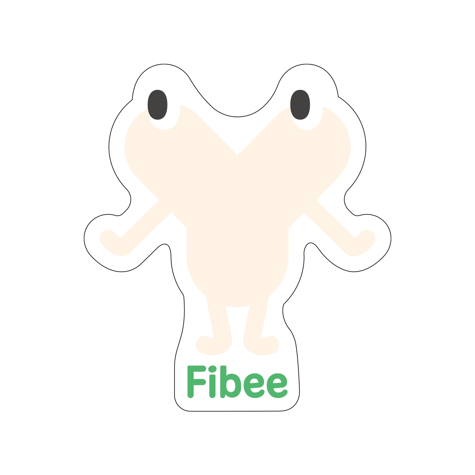 【ミツカン通販限定】Fibeeステッカー　フィーさん